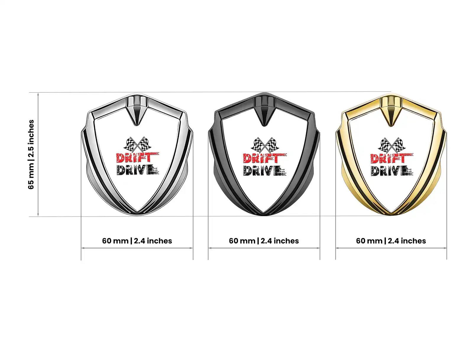 3d Emblem Badge Luxury Finish Alloy 3D Detail